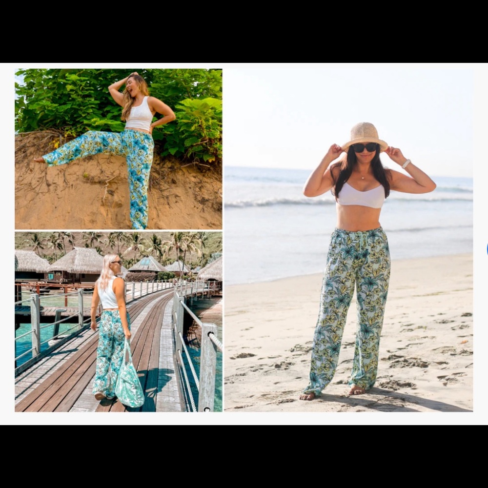 Beach Riot Blue Lagoon Beach Pant, Lounge, Coverup